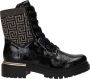 Rieker Veterschoenen enkellaars hakken met textielinzet aan de schacht - Thumbnail 7