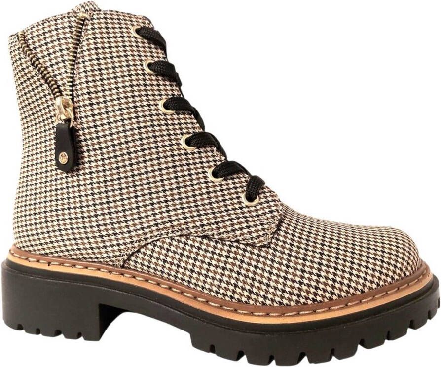 Rieker Veterboot 72617-60 Beige Combi