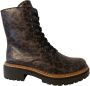 Rieker Veterlaarsjes lace-up boots block heel with practical inner zipper - Thumbnail 3