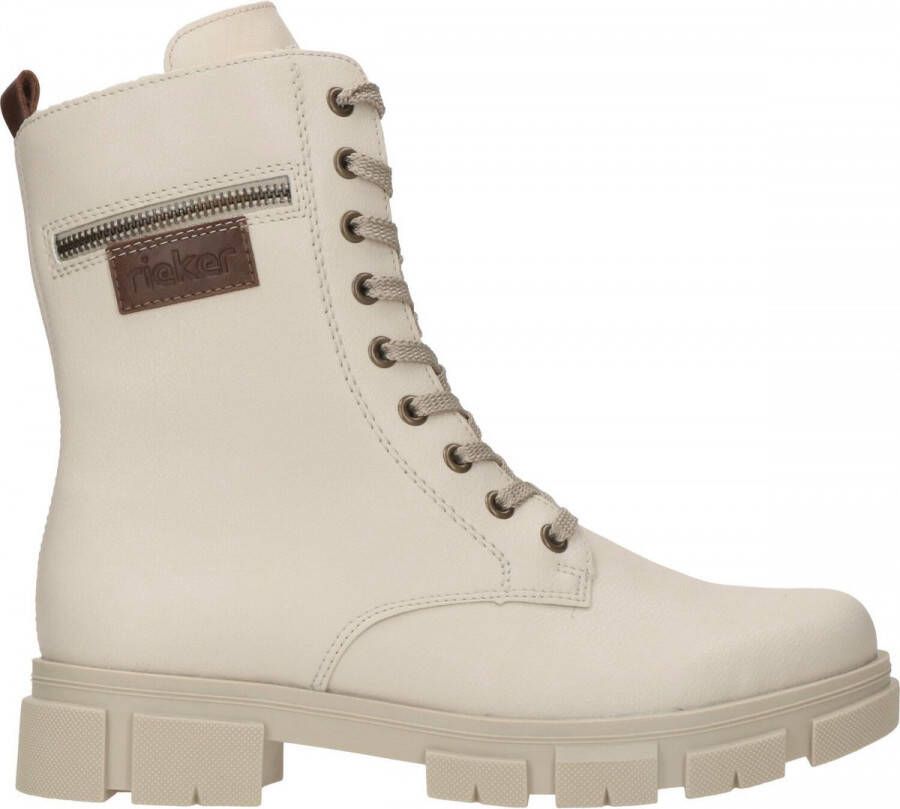 Rieker Veterschoenen Hoog Veterschoenen Hoog gebroken wit