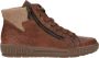 Rieker Bruin Cognac Comfortabele Gewatteerde Veterschoen Brown Dames - Thumbnail 1