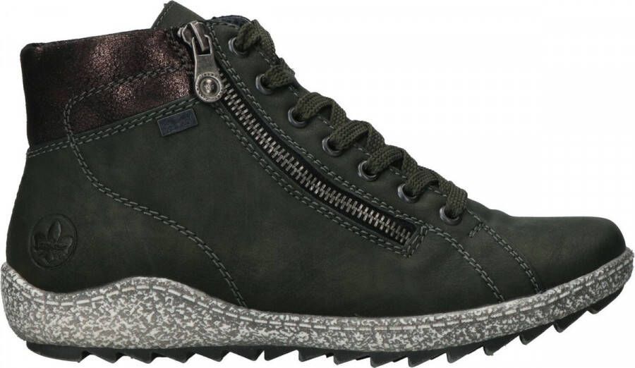 Rieker Synthetische veterschoenen met tex-bescherming Groen Dames