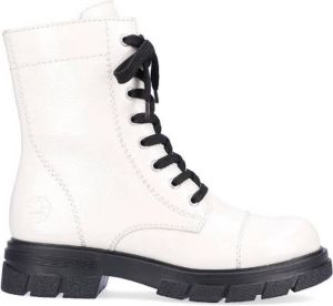 Rieker Veterboot Z9122-80 Offwhite Lak Fleece Lining