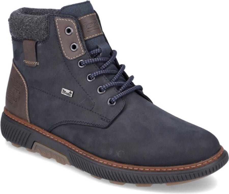 Rieker Winterlaarzen high top sneaker veterschoen met tex-membraan smalle vorm