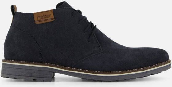 Rieker Blauwe Suède Veterschoenen voor Heren Blue Heren