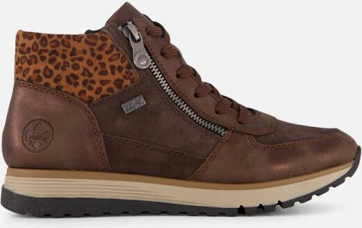 Rieker Veterboots bruin Synthetisch