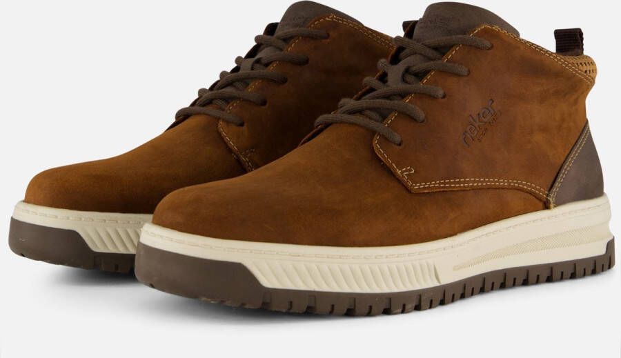 Rieker Bruine extra brede veterschoenen voor heren Brown Heren - Foto 2