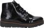 Rieker Plateaulaarsjes veterschoenen enkellaars wedge laarzen met aantrek-lus in glanzend look - Thumbnail 1