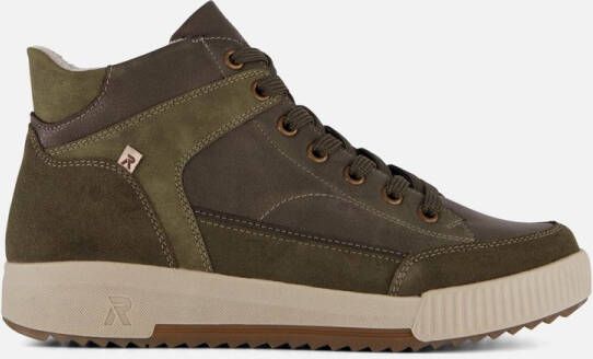 Rieker Veterboots groen Synthetisch