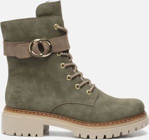 Rieker Veterboots Groen Synthetisch 172246 Dames