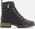 Rieker Waterdichte sneakers met ritssluiting en uitneembaar voetbed Black Dames - Zwart