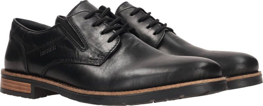 Rieker Klassieke Leren Veterschoen Black Heren