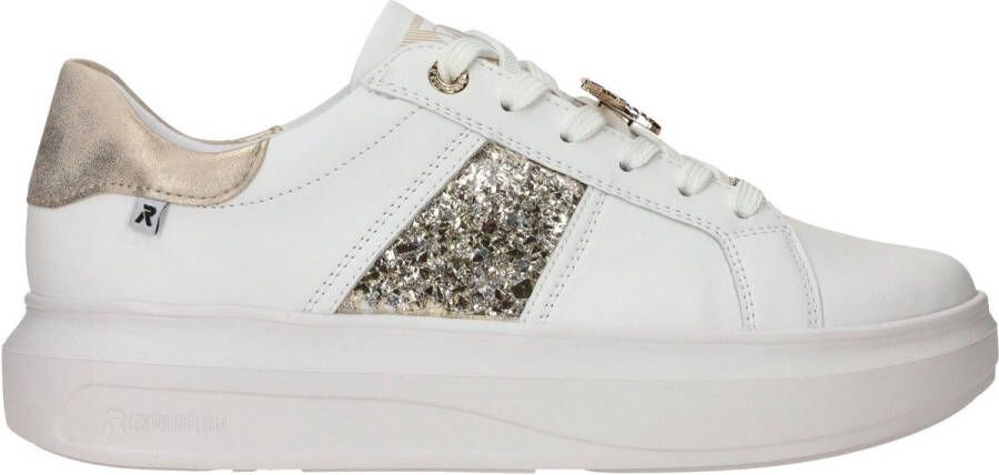 OTTO RIEKER Sport Plateausneakers met stijlvolle metallic-details vrijetijdsschoen lage schoen veterschoen