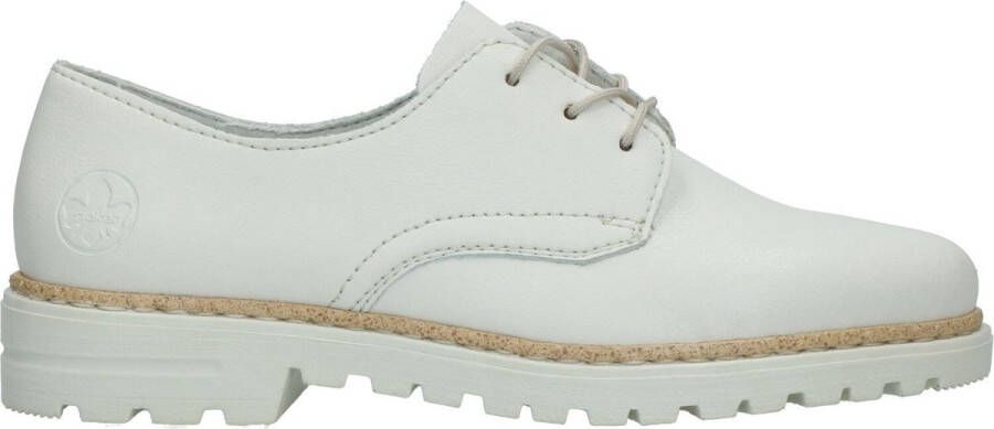 Rieker Veterschoen Vrouwen Wit beige