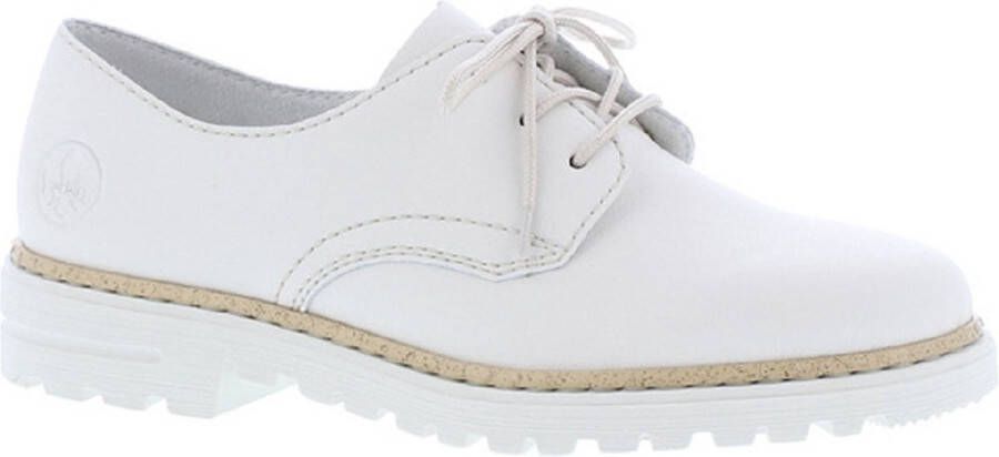 Rieker Veterschoen Vrouwen Wit beige