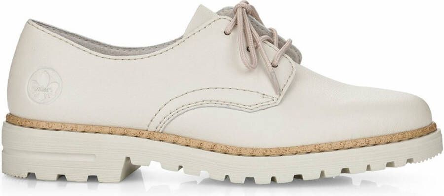 Rieker Veterschoen Vrouwen Wit beige