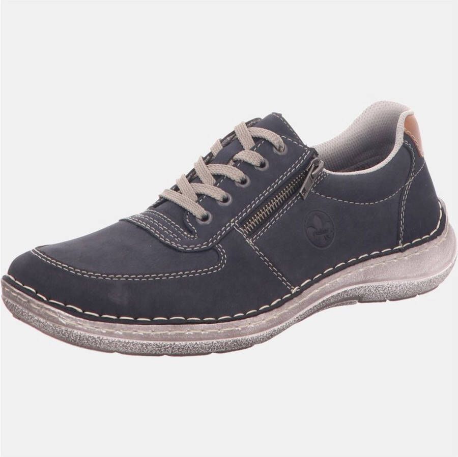 Rieker Veterschoenen met zijrits vrijetijdsschoen lage schoen veterschoen
