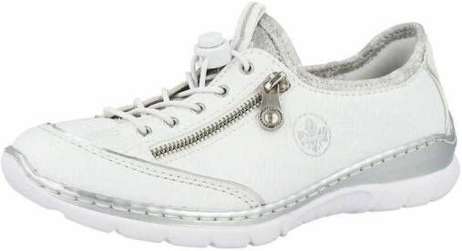 Rieker Witte Vrijetijdsveterschoenen voor Dames