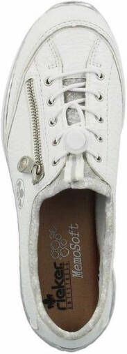 Rieker Witte Vrijetijdsveterschoenen voor Dames