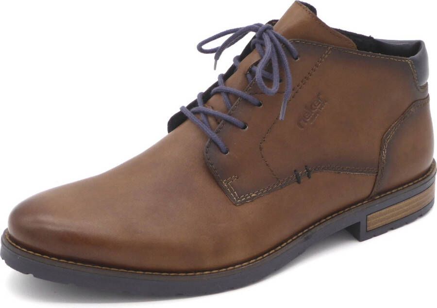 Rieker Veterlaarsjes zakelijke enkellaars veterschoenen met zachte binnenzool