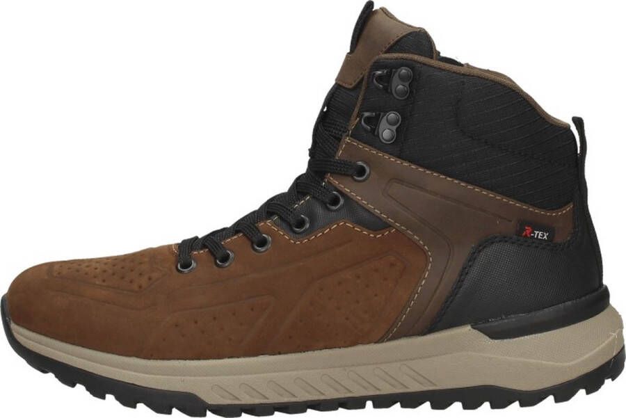 Rieker U0161-22 Bruin combi Veterschoenen