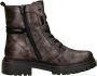 Rieker Metallic Veterschoen met Teddy Voering Black - Thumbnail 1