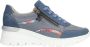 Rieker Trendy Blauwe Veterschoenen voor Dames Blauw Dames - Thumbnail 1