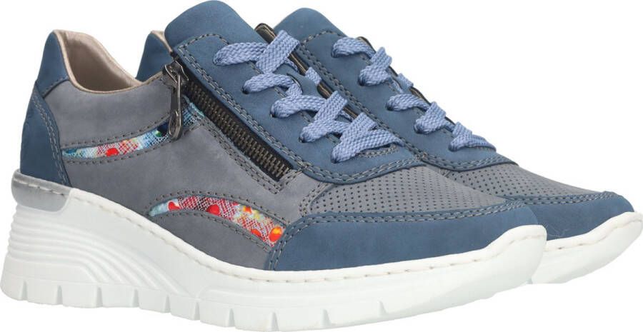 Rieker Trendy Blauwe Veterschoenen voor Dames Blauw Dames - Foto 2