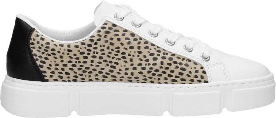 Rieker Zomer Witte Dierenprint Sneakers Meerkleurig Dames