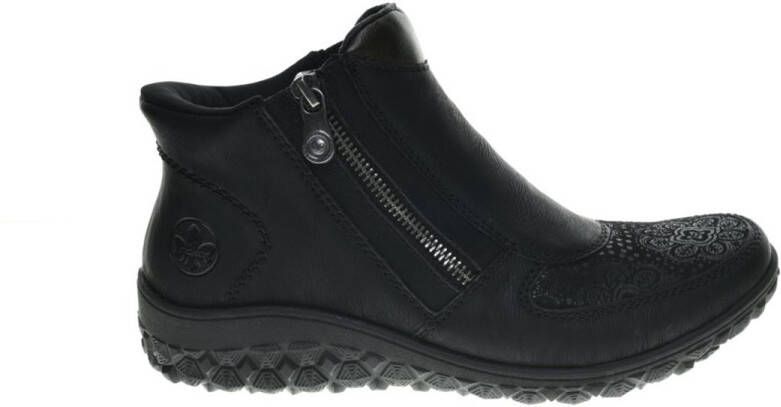 Rieker Winterlaarzen Zwart Leder