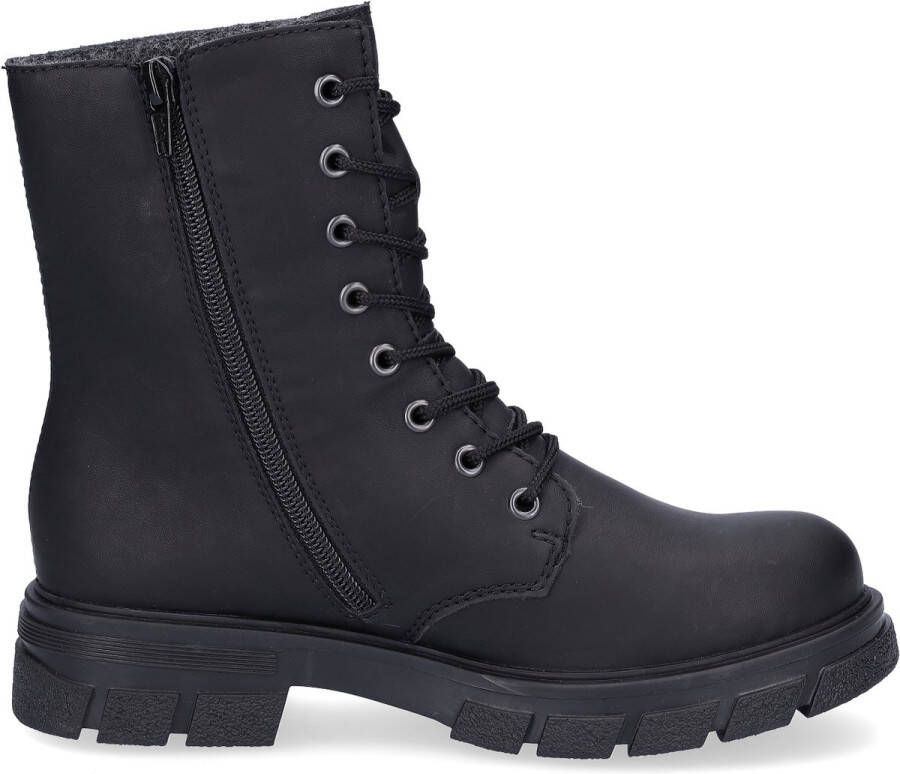 Rieker Hoge veterschoenen met stevige profielzool
