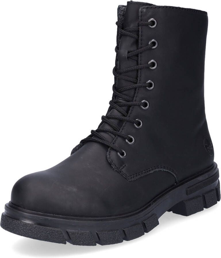 Rieker Hoge veterschoenen met stevige profielzool