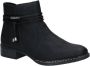 Rieker Cow laarsjes western enkellaars met sierbanden smalle vorm - Thumbnail 1