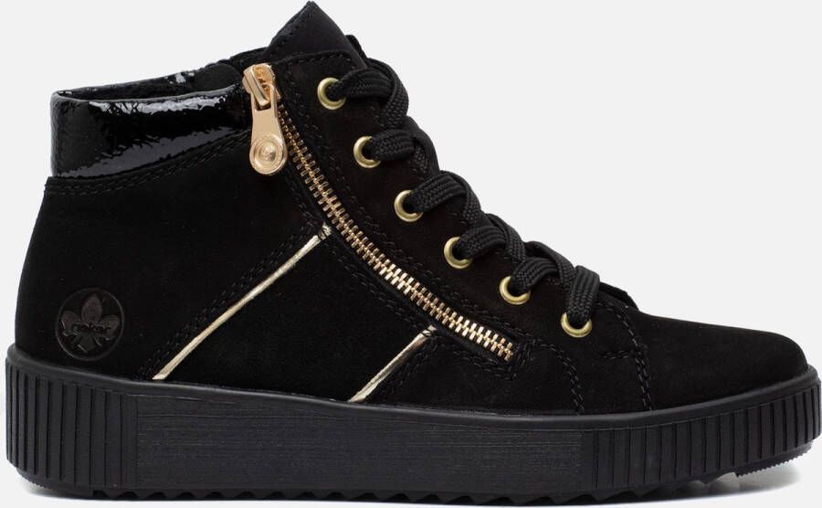 Rieker Zwarte Veterschoenen