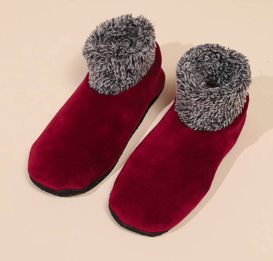 Rimmo 1 Paar Warme Antislip Huissokken Dames Volwassenen ??39) Dikke Pluche Sokken Vloersokken Warme Wintersokken Tapijtsokken & Thuis Sokken