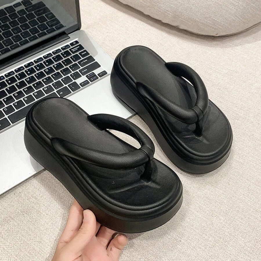 Rimmo Dames Slippers met Dikke Zool Antislip Zomerslippers Comfortabele Pantoffels & Slijtvaste Schoenen voor Thuis Tuin en Strand - Foto 1