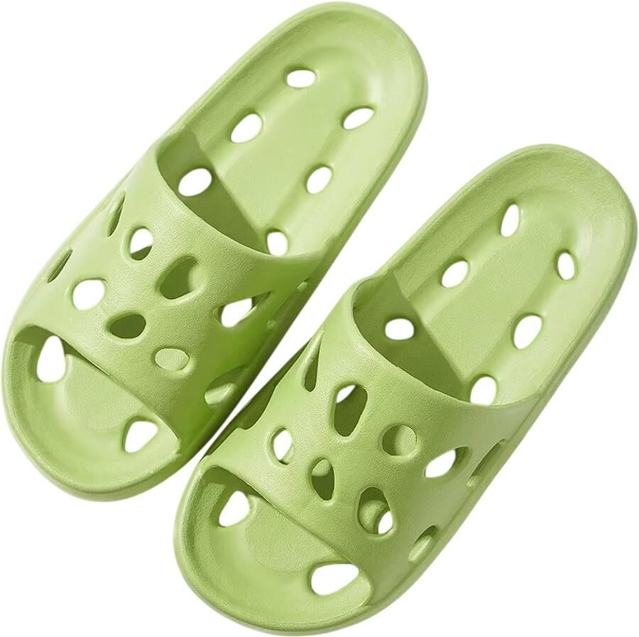 Rimmo Badslippers met Massagezool Douche Slippers Antislip Waterdichte Badkamer Slippers voor en Comfortabele Huis Slippers voor Thuis en Wellness Groen ??39