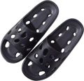 Rimmo Badslippers met Massagezool Douche Slippers Antislip Waterdichte Badkamer Slippers voor en Comfortabele Huis Slippers voor Thuis en Wellness Zwart– ??45 - Zwart