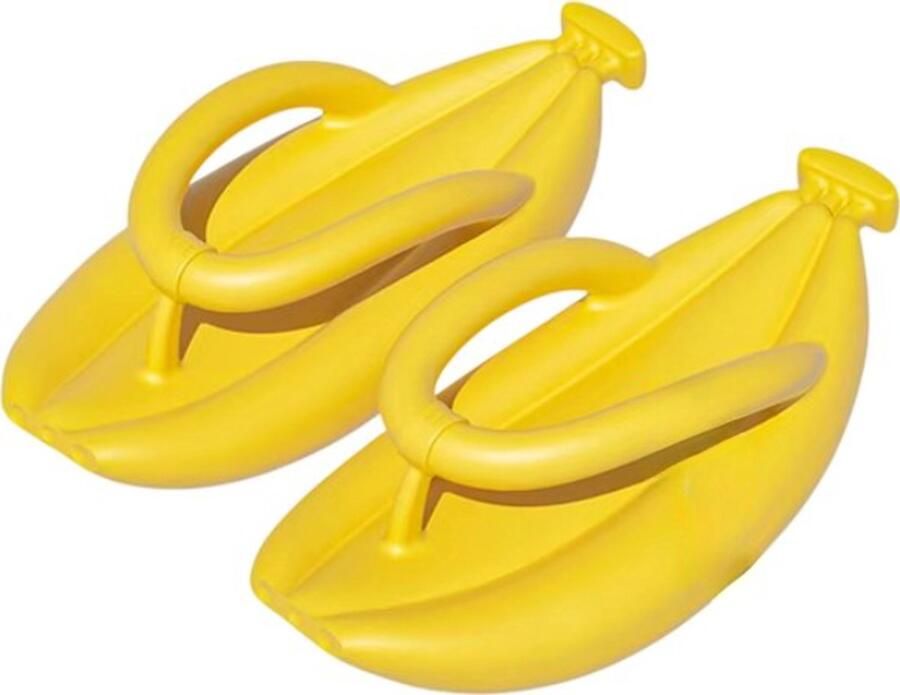 Rimmo Banaan Slippers Zomer Slippers voor en Antislip Badslippers met Dikke Zool en Platform