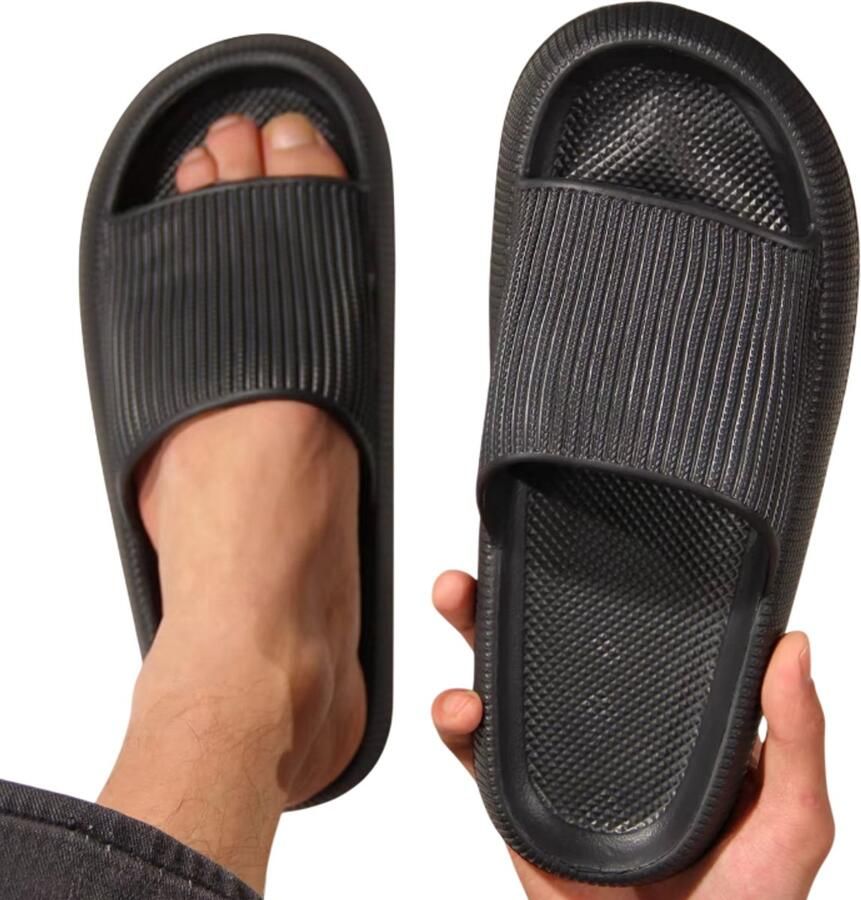 Rimmo Comfortabele Heren Slippers Zomer Antislip Huispantoffels met Zachte EVA Zolen Lichtgewicht Badslippers voor Thuis Douche Tuin of Strand