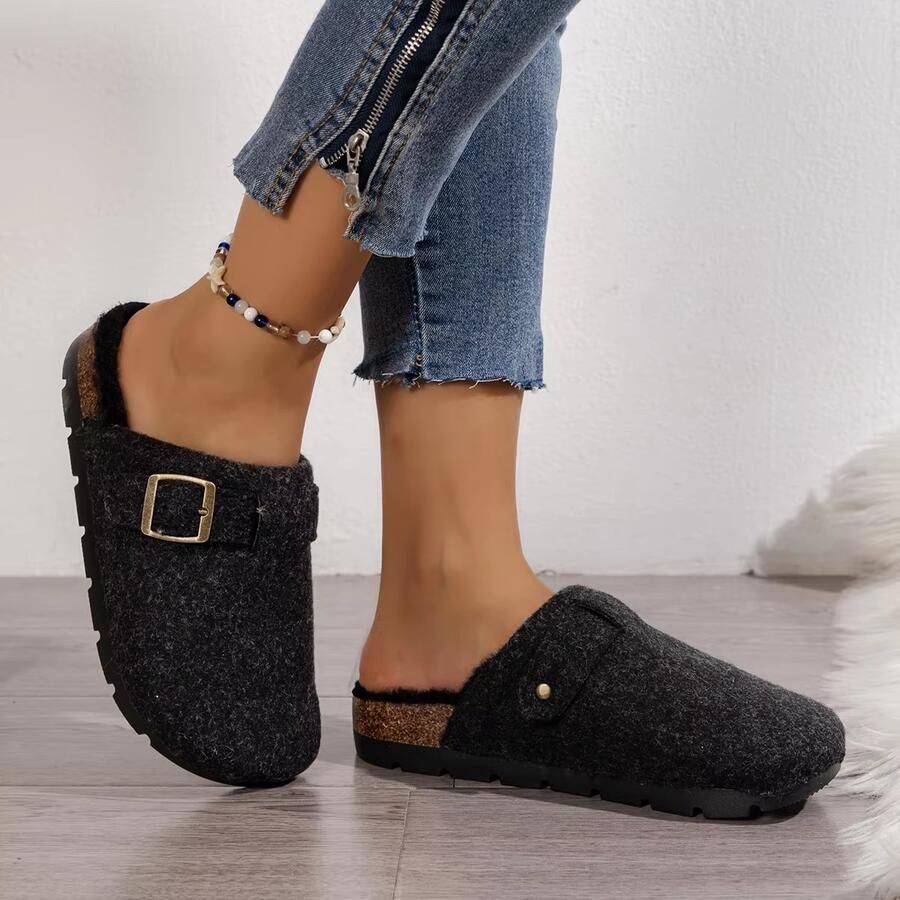 Rimmo Dames Warme Winterpantoffels Zachte Antislip Huispantoffels met Gesloten Teen Comfortabele Instappers voor Thuis en Slaapkamer )