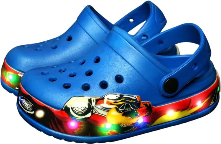 Rimmo LED Knipperende Sandalen voor Kinderen en Eerste Wandelschoenen Zomer Strandschoenen Lichtgevende Baby Sneakers- Blauw
