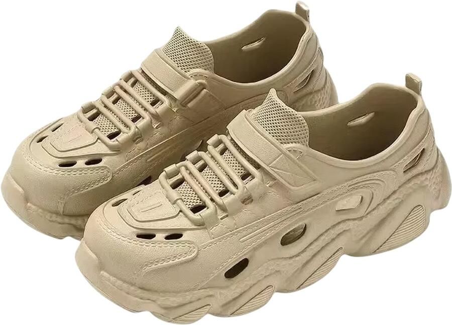 Rimmo Trendy Herensandalen Khaki Outdoor Slippers Mannen Antislip Slijtvast Comfortabel EVA Gegoten Klompen Casual Schoenen Zomer & Strand )