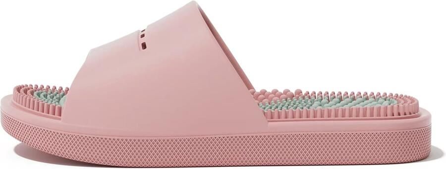 Rimmo Unisex PVC Slippers Comfortabele Wellness- en Huisslippers Massage- en Ademend Indoor Schoeisel voor Thuis en Badkamer Roze