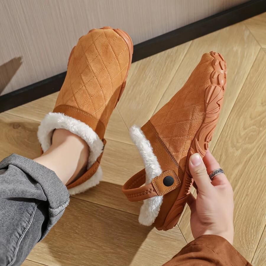 Rimmo Warme Pantoffels & Winter Slippers met Brede Teen Katoenen Antislip Huissloffen voor Binnen en Slaapkamer Comfortabele Thuis Slippers