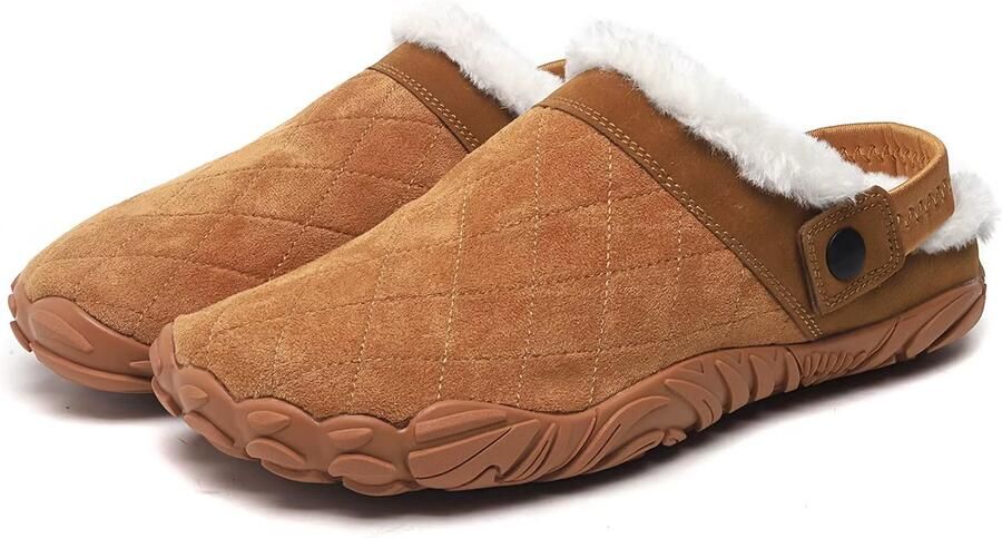 Rimmo Warme Pantoffels & Winter Slippers met Brede Teen Katoenen Antislip Huissloffen voor Binnen en Slaapkamer Comfortabele Thuis Slippers