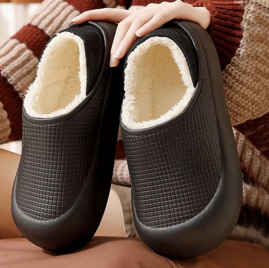 Rimmo Warme Waterdichte Winter Pantoffels Pluche Huispantoffels met Antislip en Dikke Zool voor Binnen en Buiten Comfortabele Pantoffels voor en
