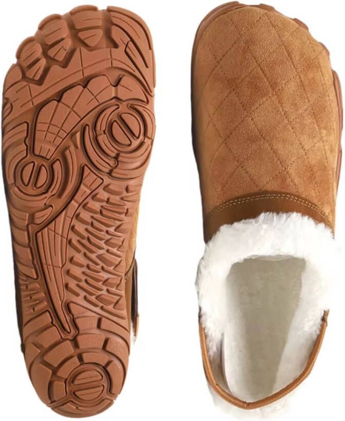 Rimmo Warme Pantoffels & Winter Slippers met Brede Teen Katoenen Antislip Huissloffen voor Binnen en Slaapkamer Comfortabele Thuis Slippers