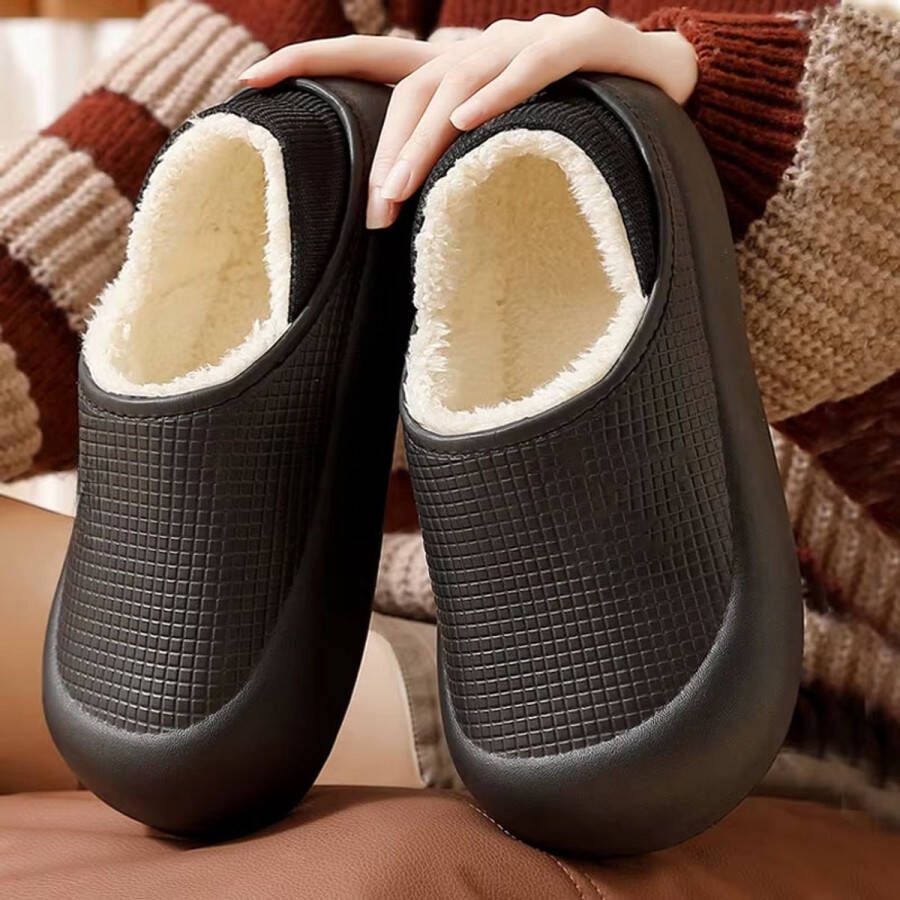Rimmo Warme Waterdichte Winter Pantoffels Pluche Huispantoffels met Antislip en Dikke Zool voor Binnen en Buiten Comfortabele Pantoffels voor en