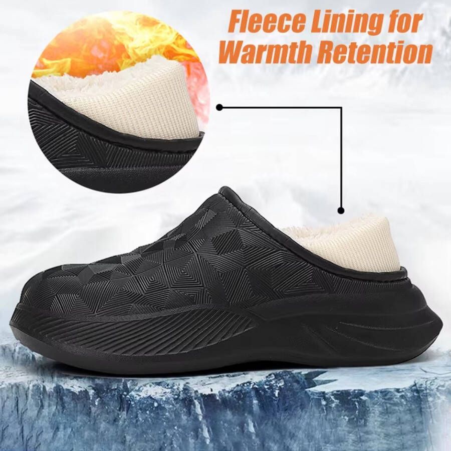 Rimmo Warme Winter Pantoffels voor nen en Waterdichte Katoenen Tuinschoenen met Antislip en Zachte Zool Comfortabele Slippers voor Binnen en Buiten